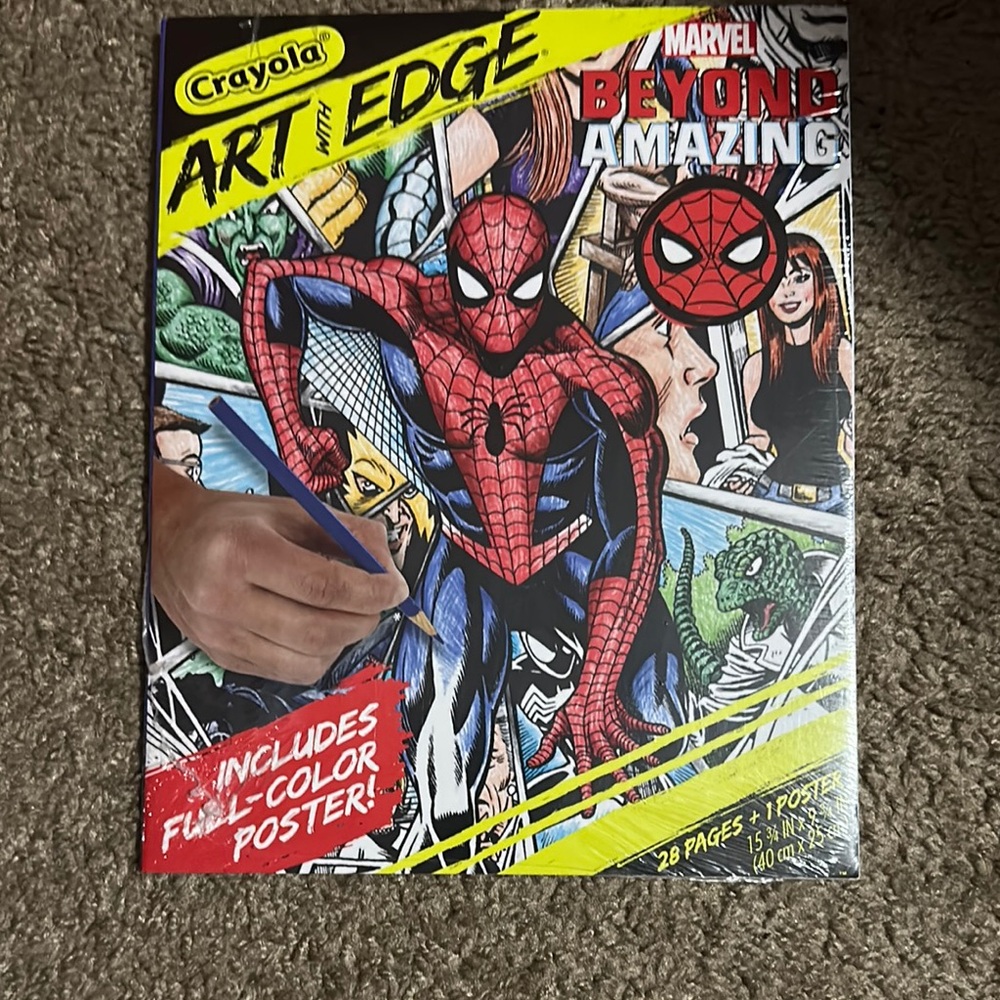Crayola Art with Edge Marvel Spider-Man Coloring Book